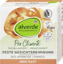 dm Alverde Pro Climate Feste Gesichtsreinigung Bio-Aprikose & Mango Angebot