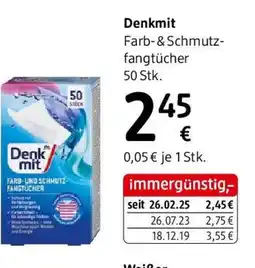 dm Denk mit Farb- & Schmutz- fangtücher 50 Stk Angebot