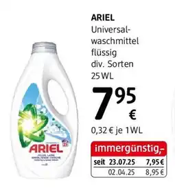 dm ARIEL Universal- waschmittel flüssig div. Sorten Angebot