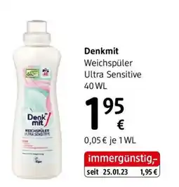 dm Denkmit Weichspüler Ultra Sensitive Angebot