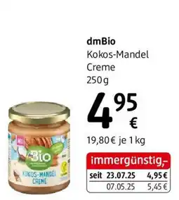 dm dmBio Kokos-Mandel Creme Angebot