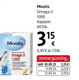 dm Mivolis Omega-3 1000 Kapseln 60 Stk Angebot