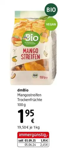 dm dmBio Mangostreifen Trockenfrüchte Angebot