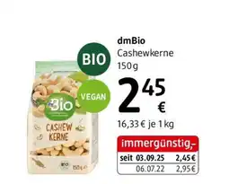 dm dmBio Cashewkerne Angebot