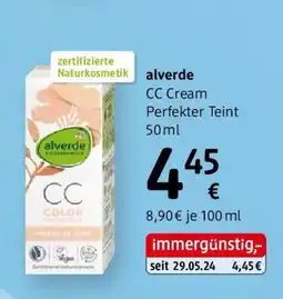 dm alverde CC Cream Perfekter Teint Angebot