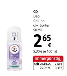 dm CD Deo Roll-on Angebot