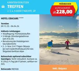 Hofer Reisen Kärnten/gerlitzen treffen Angebot
