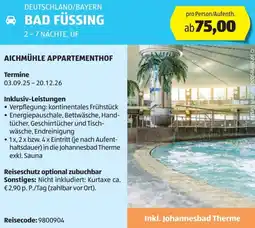 Hofer Reisen Deutschland/bayern bad füssing Angebot