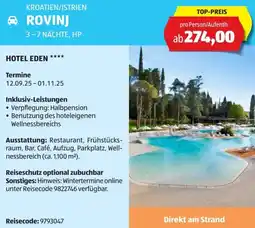 Hofer Reisen Kroatien/istrien rovinj Angebot