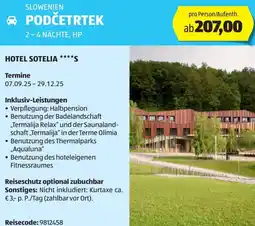 Hofer Reisen Slowenien podčetrtek Angebot