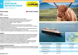 Hofer Reisen Kreuzfahrt rund um die britischen inseln Angebot
