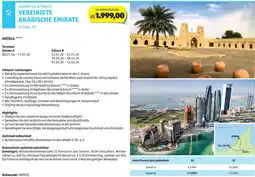 Hofer Reisen Rundreise & baden vereinigte arabische emirate Angebot
