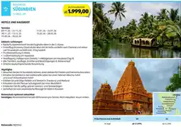Hofer Reisen Rundreise südindien Angebot