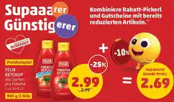 PENNY Felix ketchup div. Sorten pro Flasche Angebot