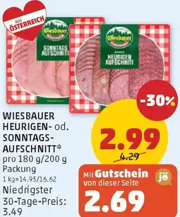 PENNY Wiesbauer heurigen aufschnitt Angebot
