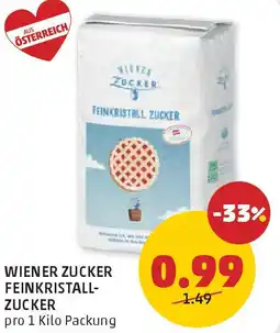 PENNY Wiener zucker feinkristall- zucker Angebot