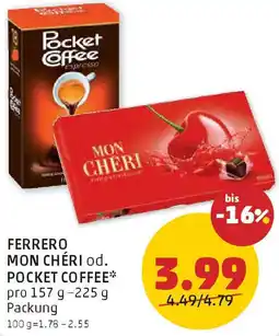 PENNY Ferrero mon chéri od. pocket coffee Angebot
