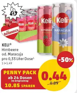 PENNY KELI Himbeere od. Maracuja Angebot