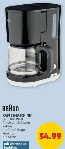 PENNY Braun kaffeemaschine Angebot