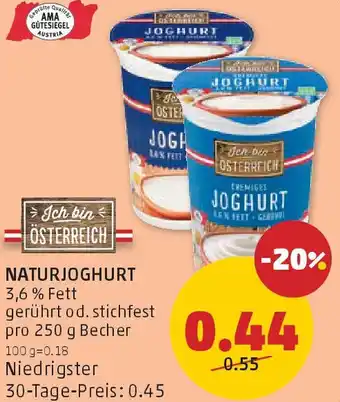 PENNY Naturjoghurt Angebot