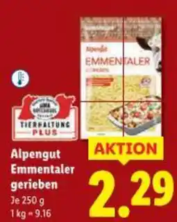Lidl Alpengut Emmentaler gerieben Angebot