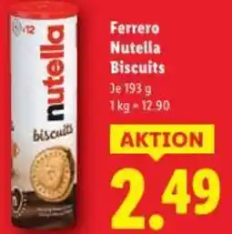 Lidl Ferrero nutella biscuits Angebot