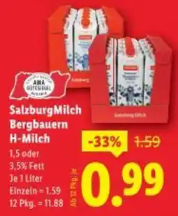 Lidl Salzburg milch bergbauern h-milch Angebot