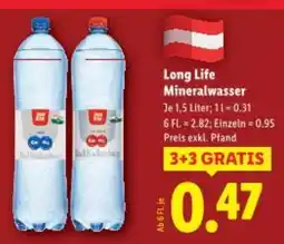 Lidl Long life mineralwasser Angebot