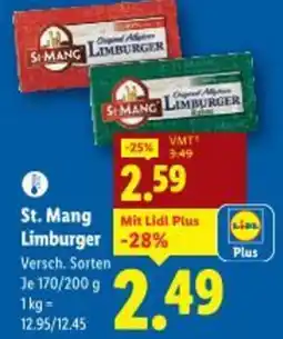 Lidl St mang limburger Angebot