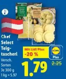 Lidl Chef select teig- tascherl Angebot