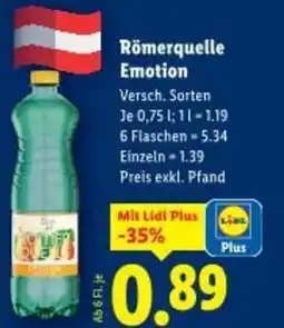 Lidl Römerquelle emotion Angebot