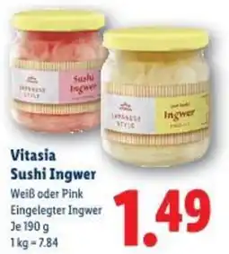 Lidl Vitasia sushi ingwer Angebot