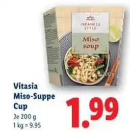 Lidl Vitasia miso-suppe cup Angebot