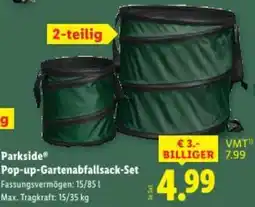 Lidl Parkside® pop-up-gartenabfallsack-set Angebot
