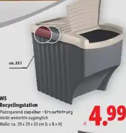 Lidl W5 recyclingstation Angebot