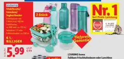 Lidl Sistema trinkflasche/ salatdose/ joghurtbecher Angebot