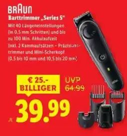 Lidl Braun barttrimmer series 5 Angebot