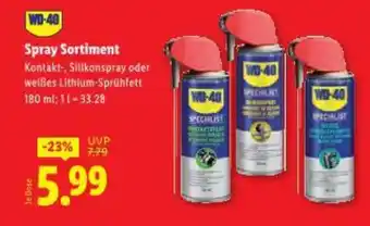 Lidl Spray sortiment Angebot