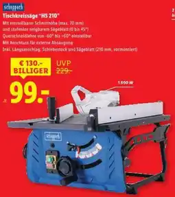 Lidl Scheppach tischkreissäge hs 210 Angebot