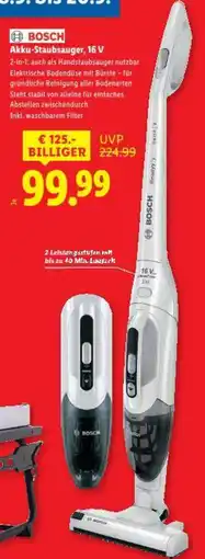 Lidl Bosch akku-staubsauger, 16 v Angebot