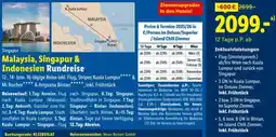 Lidl Malaysia, singapur & indonesien rundreise Angebot