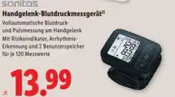 Lidl Sanitas handgelenk-blutdruckmessgerät Angebot