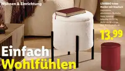 Lidl Livarno home hocker mit staufach Angebot