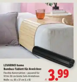 Lidl Livarno home bambus-tablett für armlehne Angebot