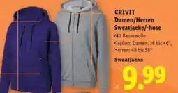 Lidl Crivit damen/herren sweatjacke/-hose Angebot