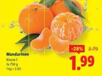Lidl Mandarinen Angebot