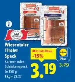 Lidl Wiesentaler tiroler speck Angebot