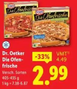 Lidl Dr. oetker die ofen- frische Angebot