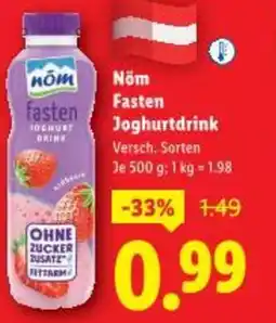 Lidl Nöm fasten joghurtdrink Angebot