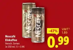 Lidl Nescafé eiskaffee Angebot